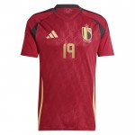 Günstige Fußballtrikots Belgien Bakayoko 19 Heimtrikot EURO 2024 Kurzarm